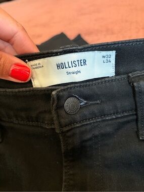Hollister Black Straight Jeans